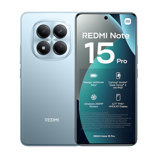 Xiaomi Redmi Note 15 Pro 4G Dual Sim 8GB RAM 256GB - Glacier Blue
