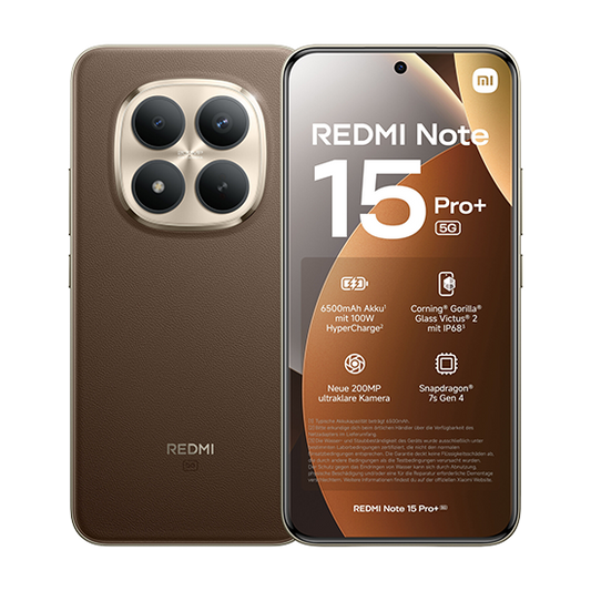 Xiaomi Redmi Note 15 Pro+ 5G Dual Sim 8GB RAM 256GB - Brown