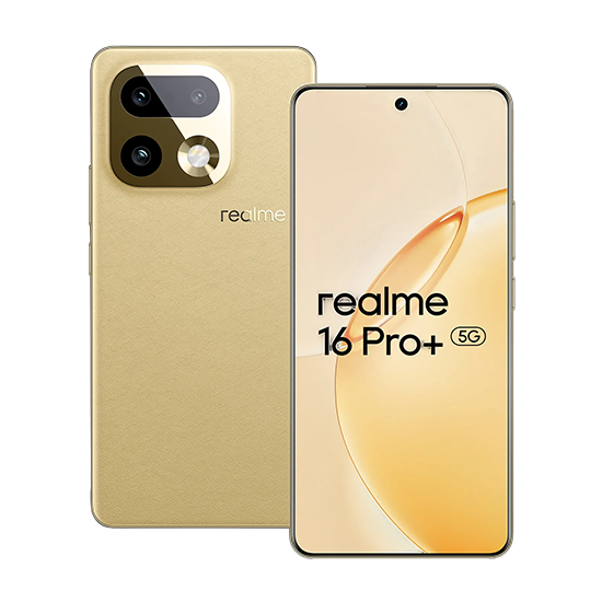 Realme 16 Pro+ 5G Dual Sim 12GB RAM 512GB - Gold