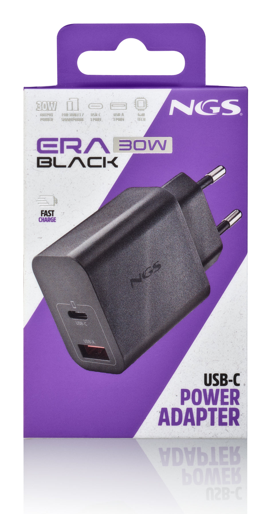 Carregador para Portátil NGS GAN ULTRARAPIDO 30W USB-C+ USB-A - imagem 7