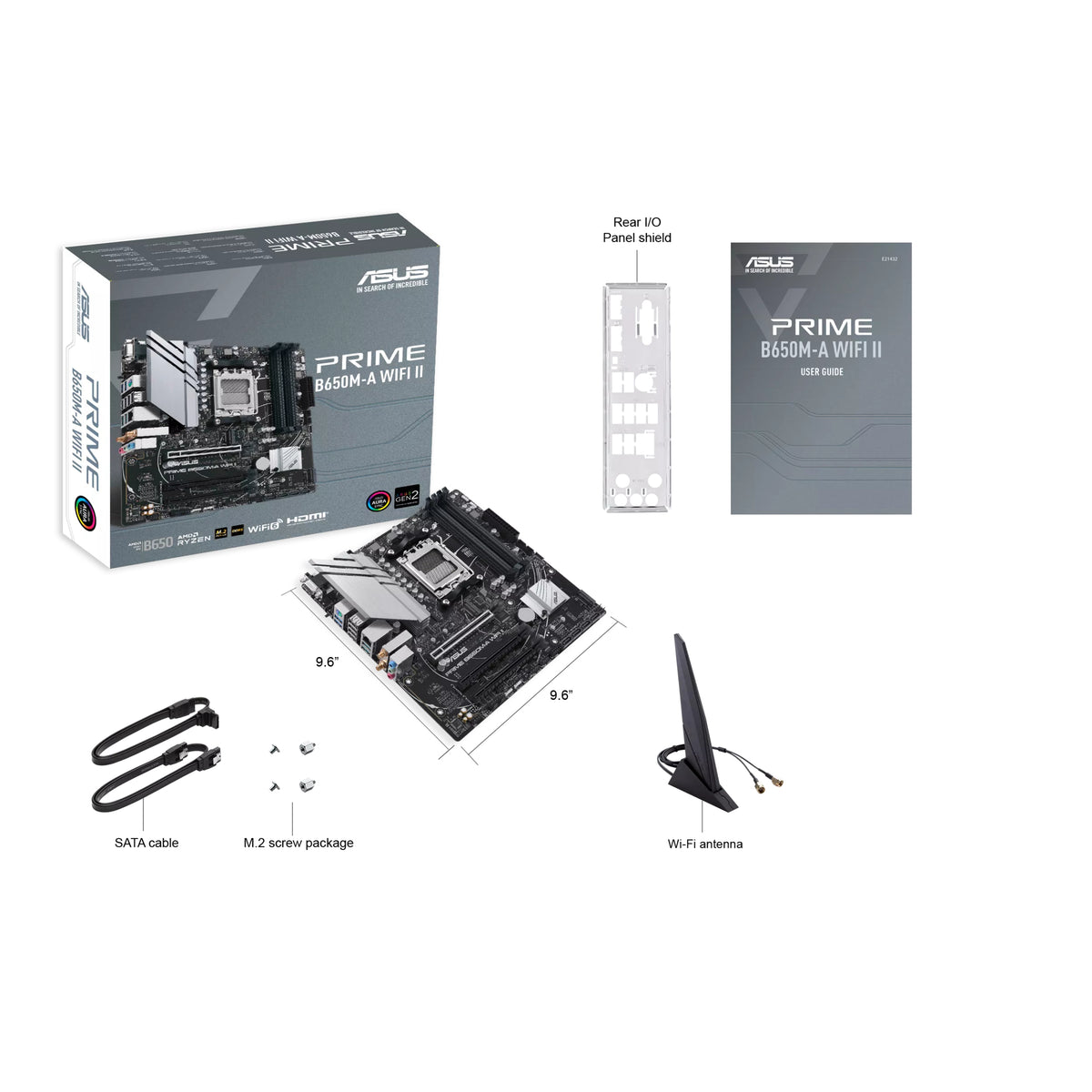 Placa-mãe ASUS PRIME B650M-A WIFI II / 90MB1EG0-M0EAY0 preto - imagem 10