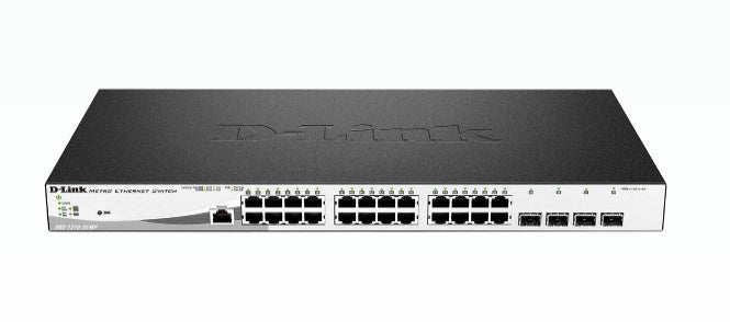 Switch de Rede D-Link DGS-1210-28MP/E 24xGb PoE+ 4xSFP Com