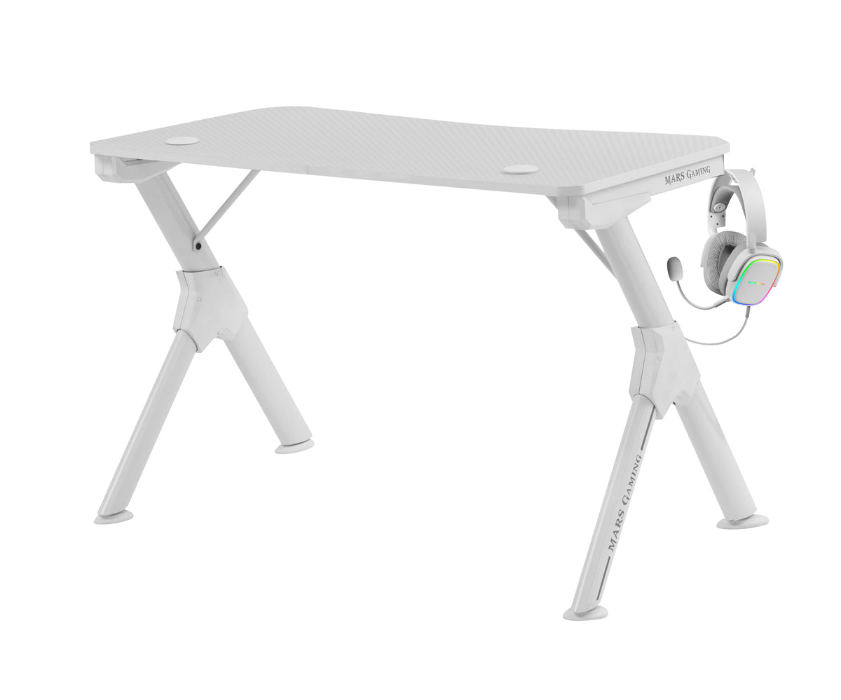 Cabo de Fibra Ótica Mars Gaming Mesa MGD Gaming CARBON FIBER branco - imagem 3