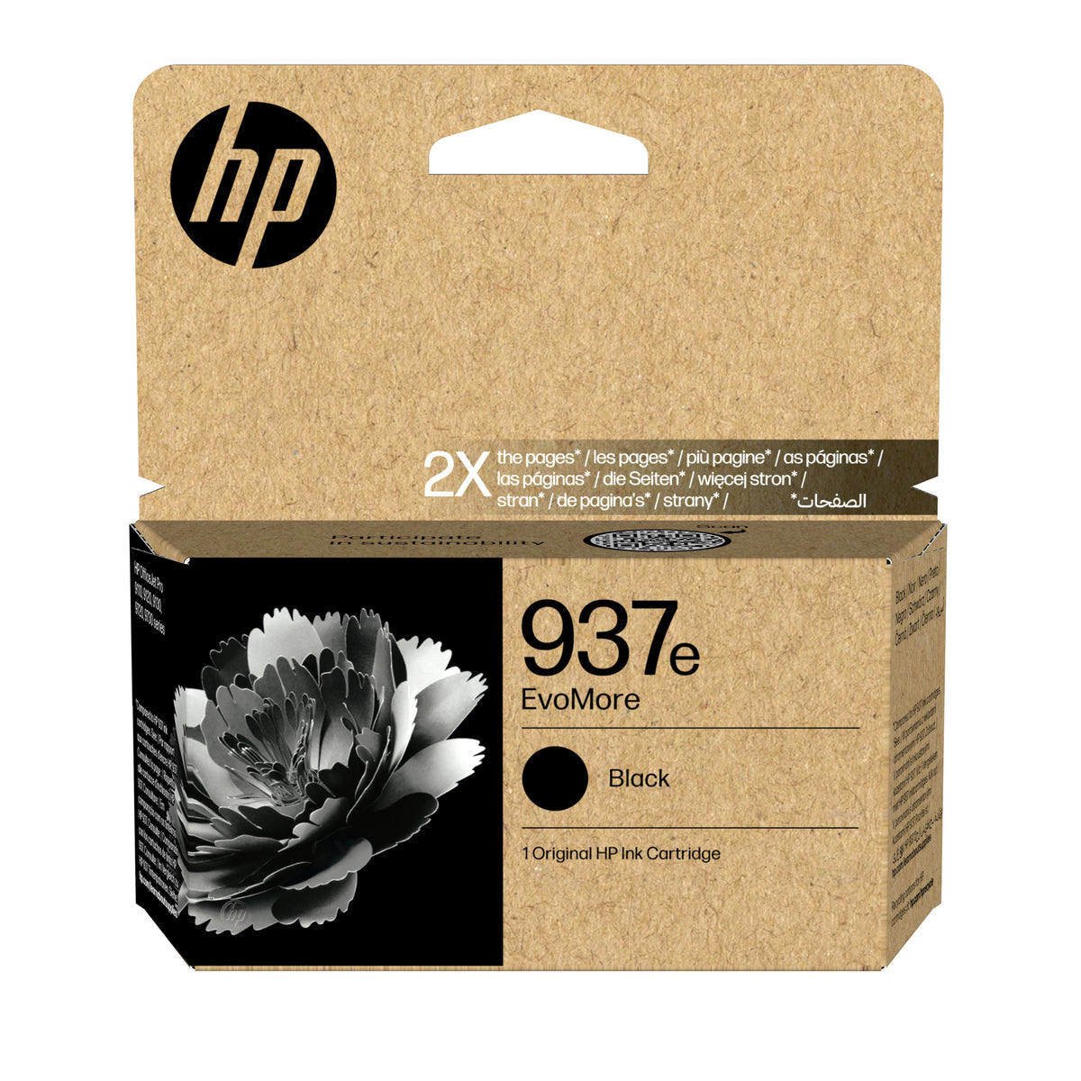 HP Ink 937E / 4S6W9NE preto XL