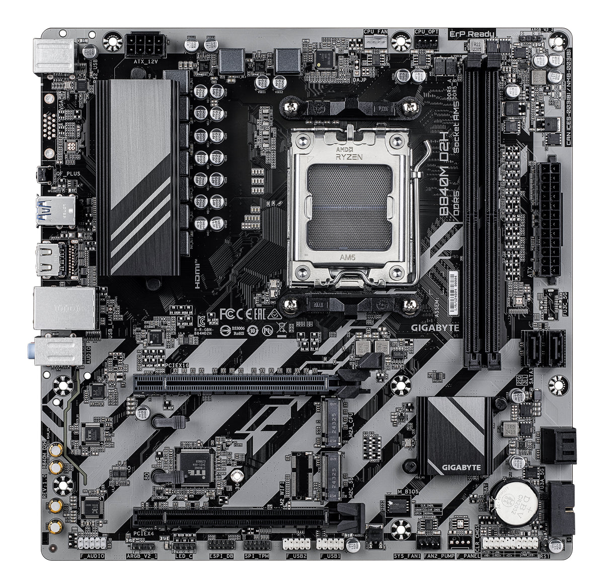 Gigabyte Placa Base B840M D2H mATX AM5 - imagem 5