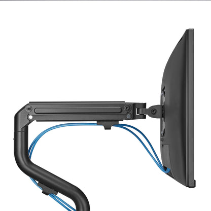 Suporte de mesa para 2 monitores Aisens DT32TSR-141/ Girar/Inclinar/Amarrar 8kg