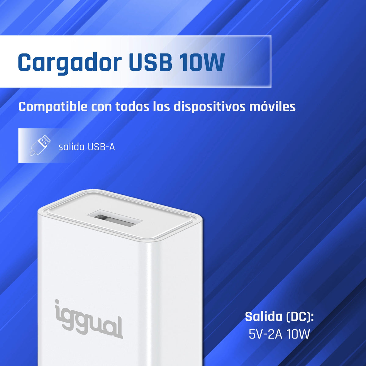 Carregador de Parede iggual 1xUSB-A 5V/2A (10W) - imagem 6