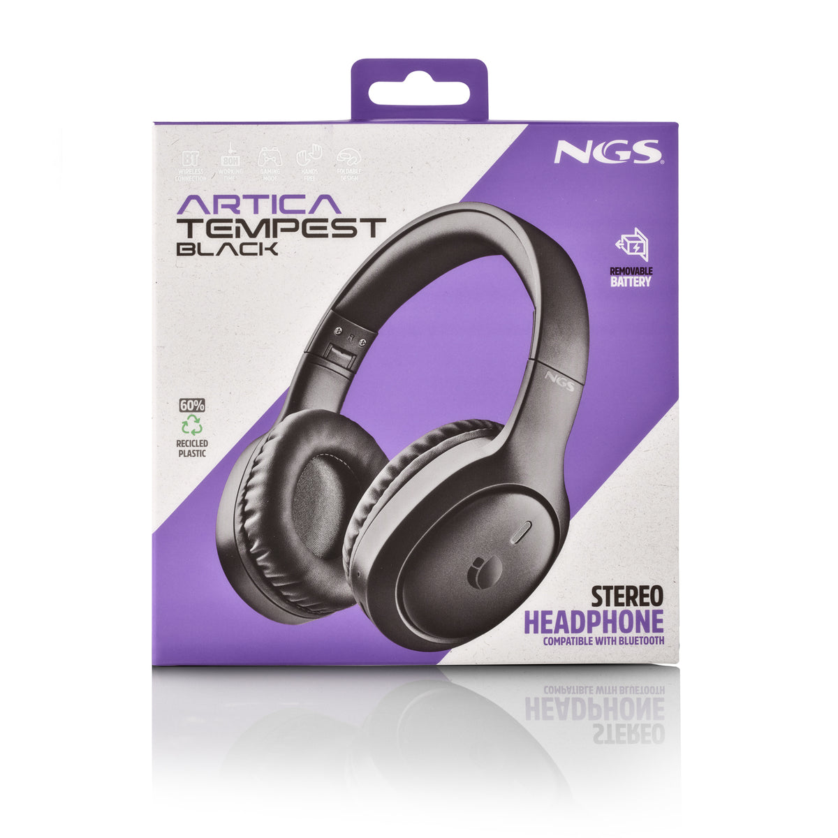 Auscultadores NGS Auricular Artica Tempest Bt Black - imagem 8