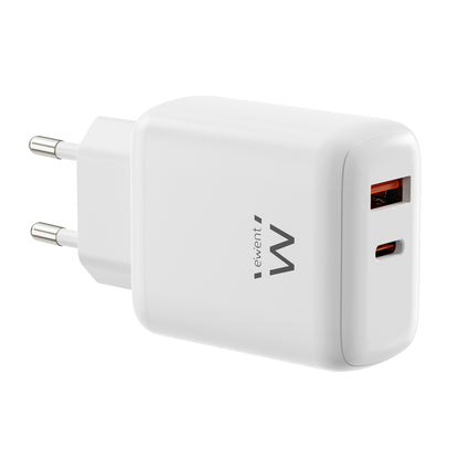 EWENT Carregador RAPIDO GAN DE 45W /USB-C PD e USB-A
