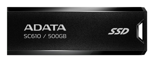 Disco SSD ADATA SC610 Externo 500GB USB 3.2 Gen2 Preto