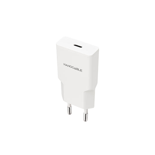 Nanocable Carregador USB-C/PD 20W Branco