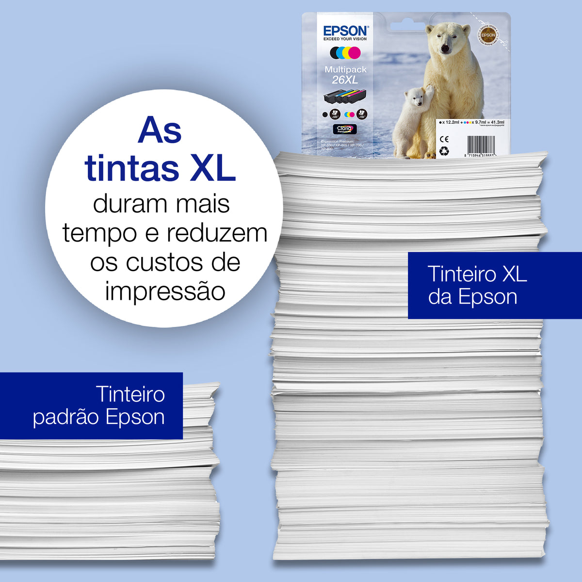 Epson Ink 26 / C13T26164010 BK,C,M,e Multipack - imagem 6