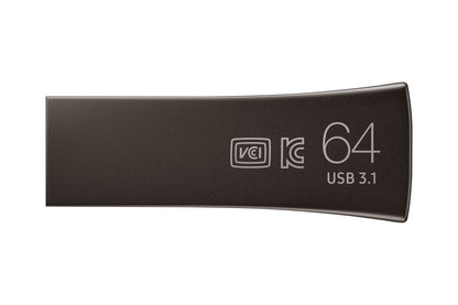 Pen USB Samsung Bar Plus 64GB USB 3.1 Titan cinzento - imagem 6