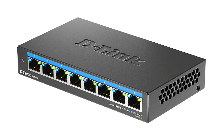 Switch de Rede D-Link DMS-108 8x2.5MGb Unmanaged - imagem 8