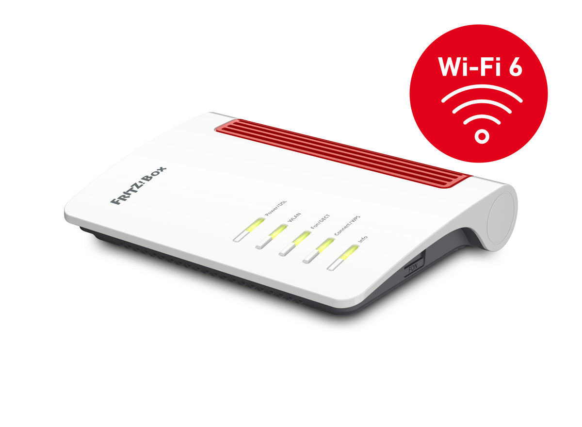 Router Fritz! 7530 AX / 20002930 cinzento, vermelho, branco - imagem 2