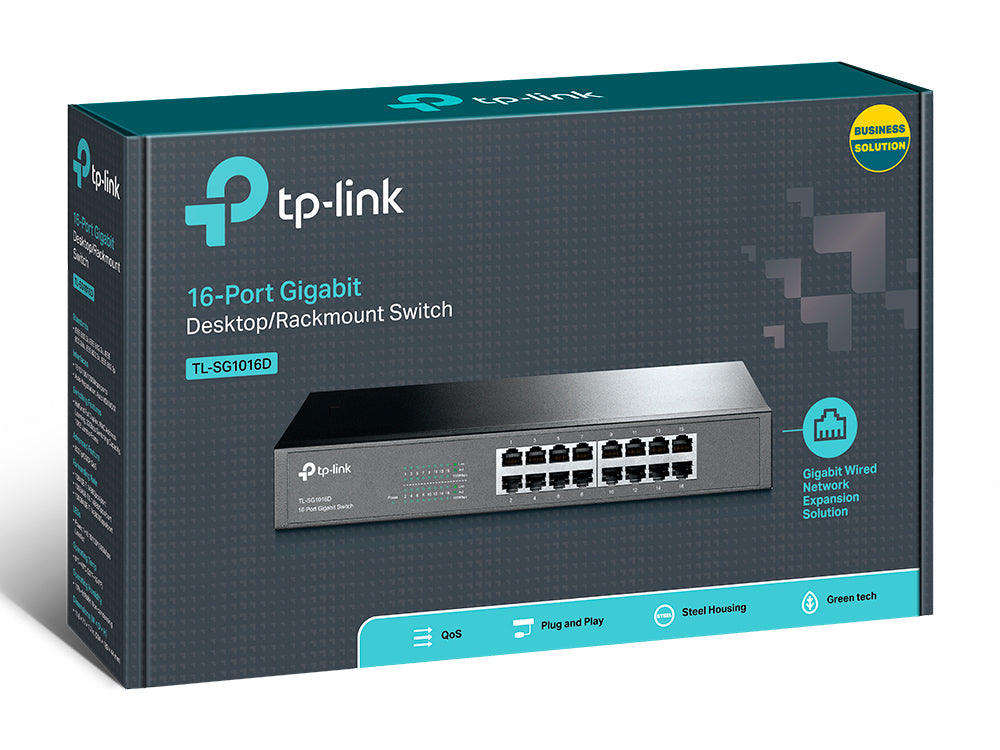 Bastidor TP-LINK TL-SG1016D Switch 16xGB - imagem 7
