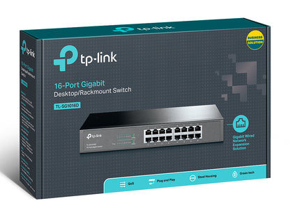 Bastidor TP-LINK TL-SG1016D Switch 16xGB - imagem 7