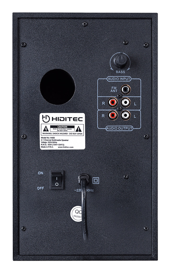 Coluna Hiditec 2.1 H400 DARK EDITION - imagem 7