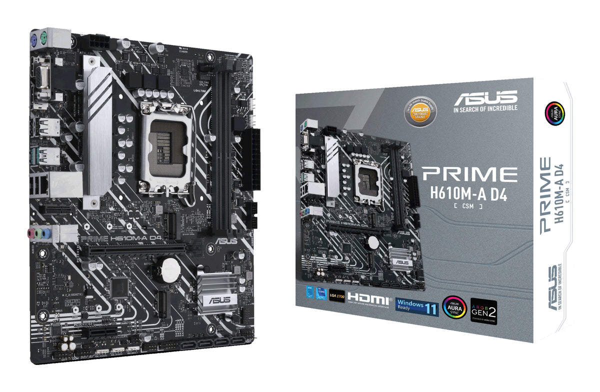 ASUS Placa Base PRIME H610M-A CSM D4 mATX 1700