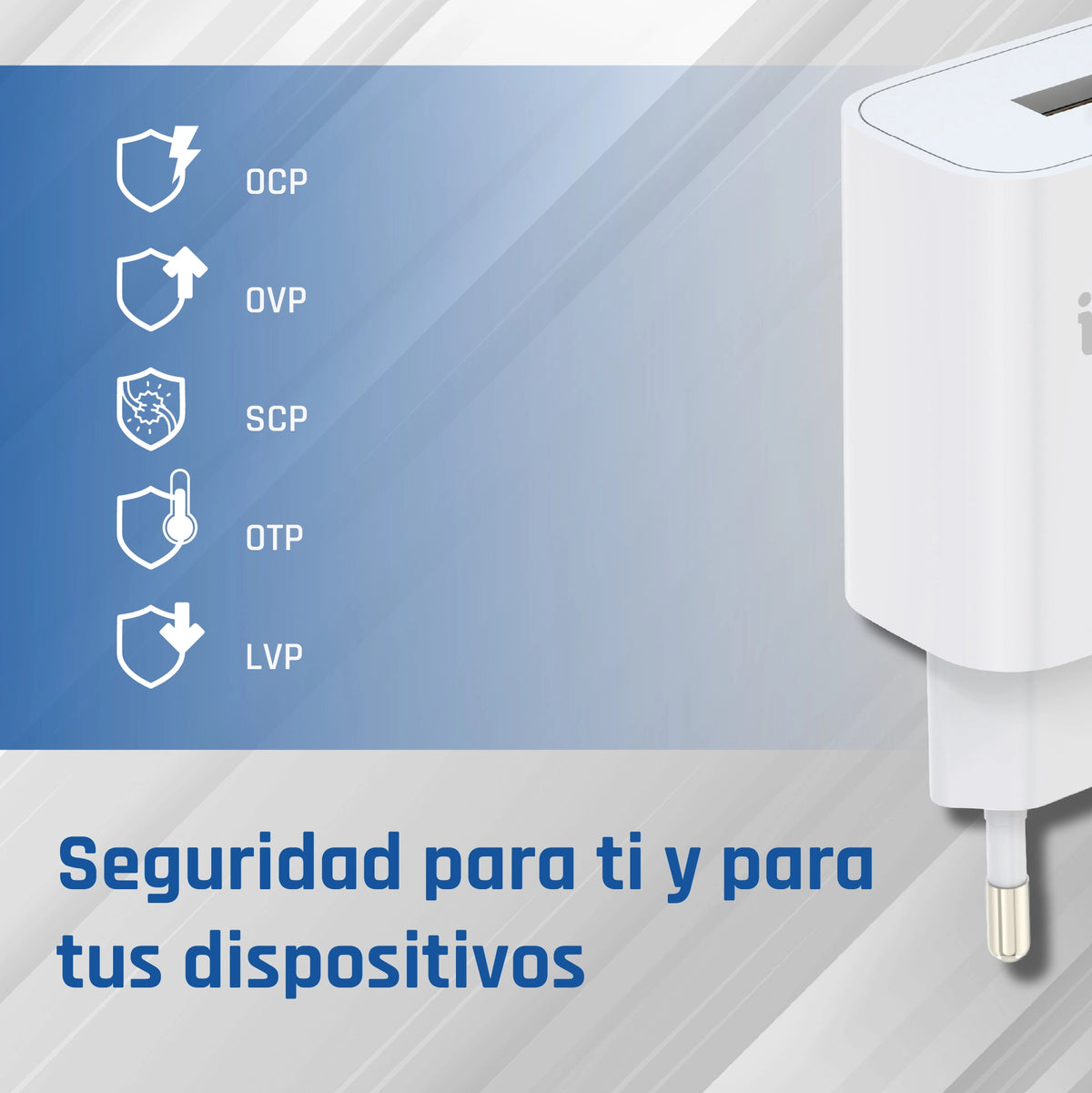 Carregador iggual 1xUSB-A carga rápida QC3.0 18W - imagem 8