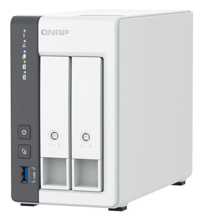 NAS QNAP TS-216G/ 2 baias 3,5"- 2,5"/ Formato 4GB DDR4/ torre