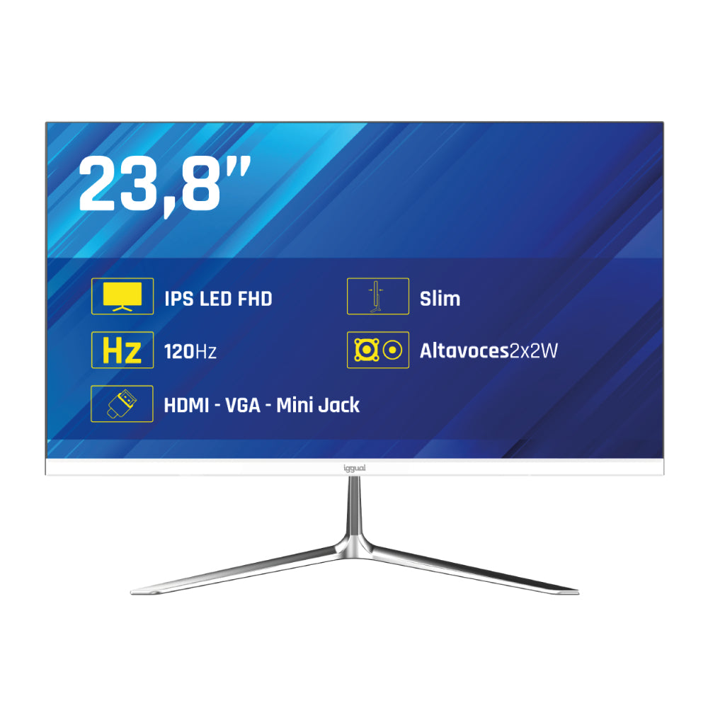 Monitor iggual 24" IPS 1ms FHD 120Hz MM Branco - imagem 5