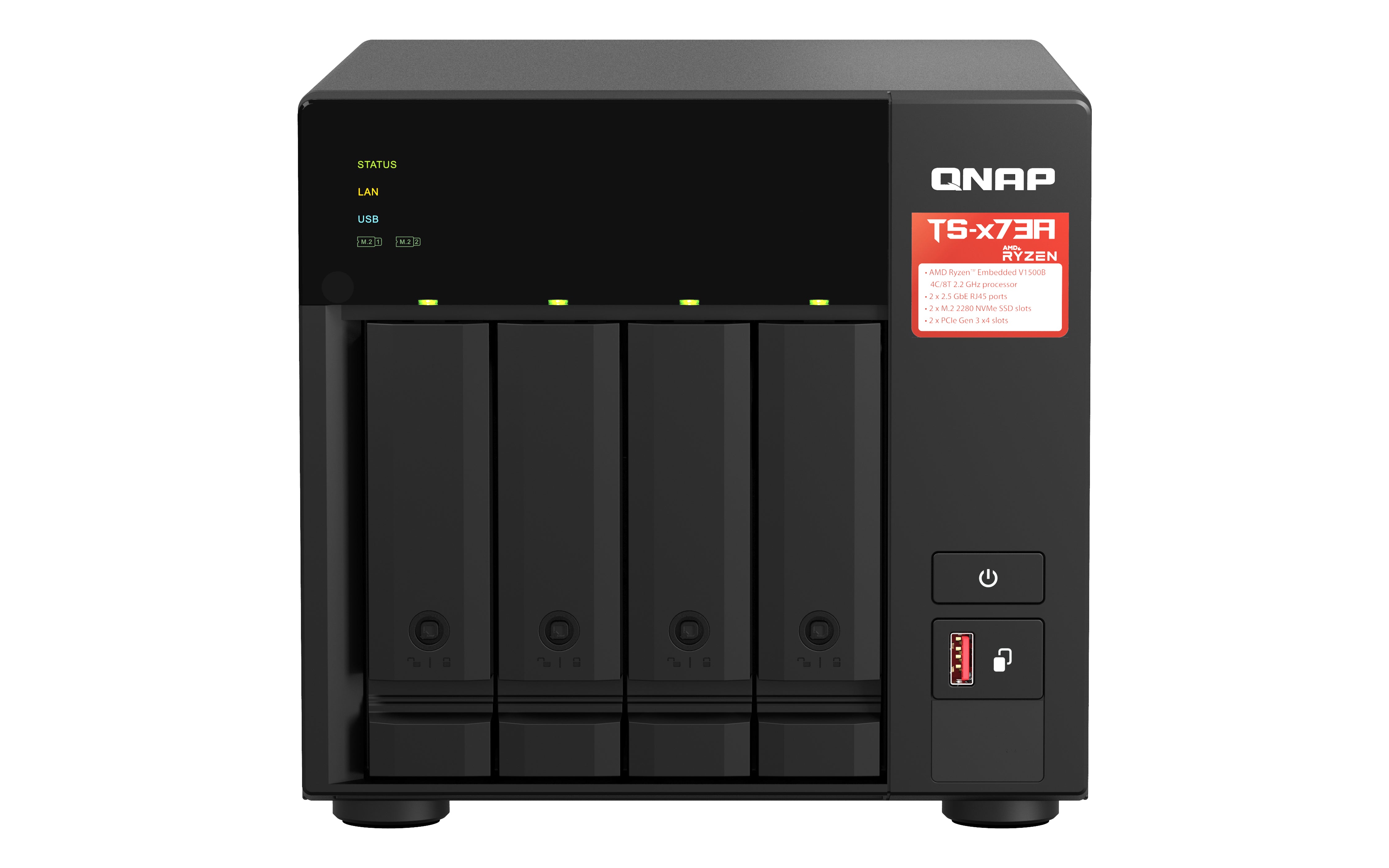 NAS QNAP NAS-Server TS-473A-8G - 0 GB