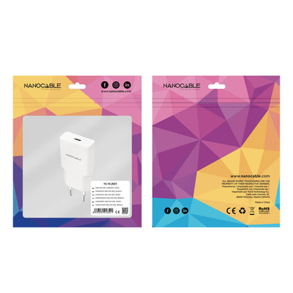 Carregador Nanocable USB-C/PD 20W Branco - imagem 5