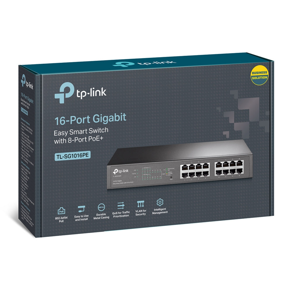 Switch de Rede TP-LINK TL-SG1016PE 16xGB PoE+ - imagem 7