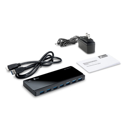 Hub USB 3.0 TP-Link UH700/ 7xUSB/ 1xMicroUSB DC/ preto
