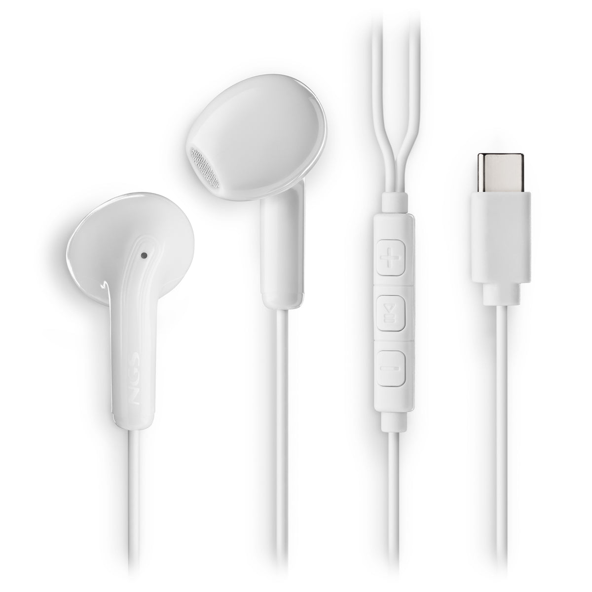 Auscultadores NGS Auricular Intraural Branco Micro USB-C - imagem 7
