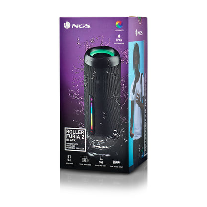Coluna NGS RollerFuria2 BT Rgb IP67 Preto 30W - imagem 8