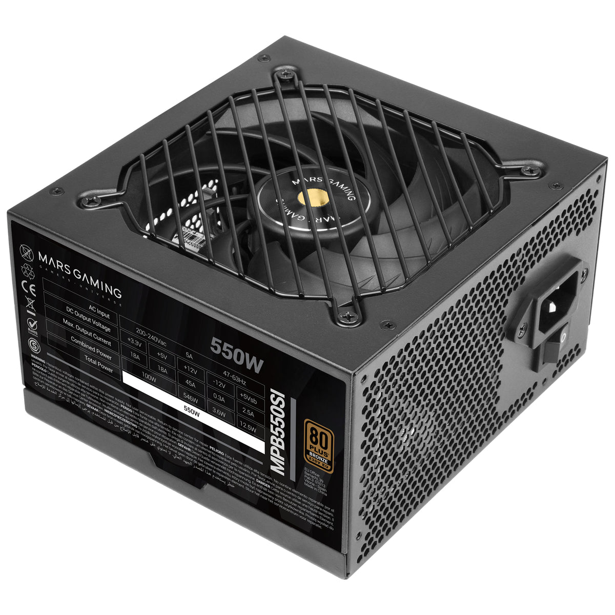 Fonte de Alimentação Mars Gaming Fuente MPB550SI 550w 80+ Bronze - imagem 3