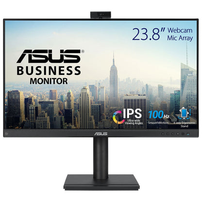 Monitor Profissional Asus BE249QFK 24"/ Full HD / Webcam / Multimédia / Ajustável em altura/altura