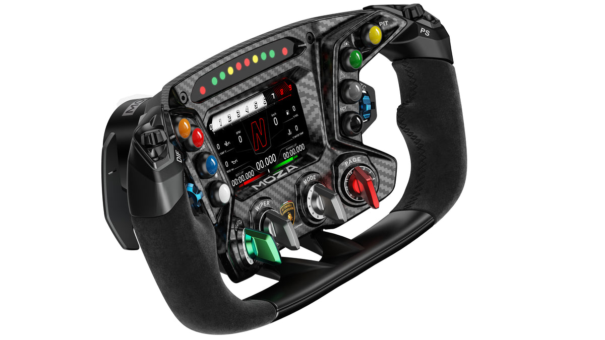 Volante de jogos Moza Racing SCV12 Wheel / RS070 preto - imagem 8