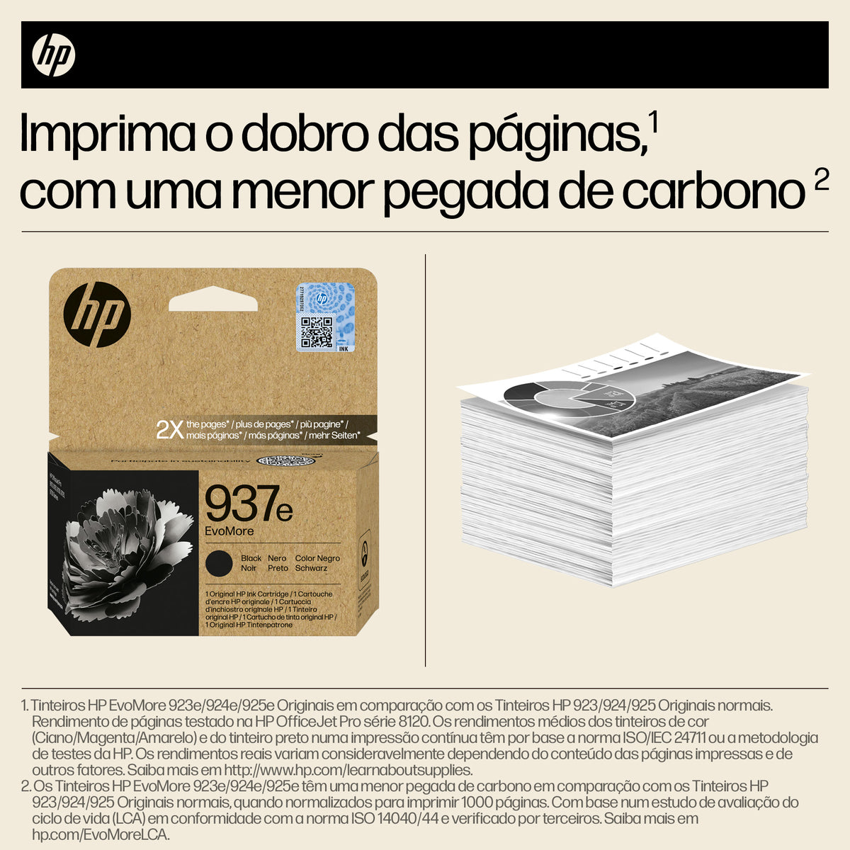 HP Ink 937E / 4S6W9NE preto XL - imagem 5