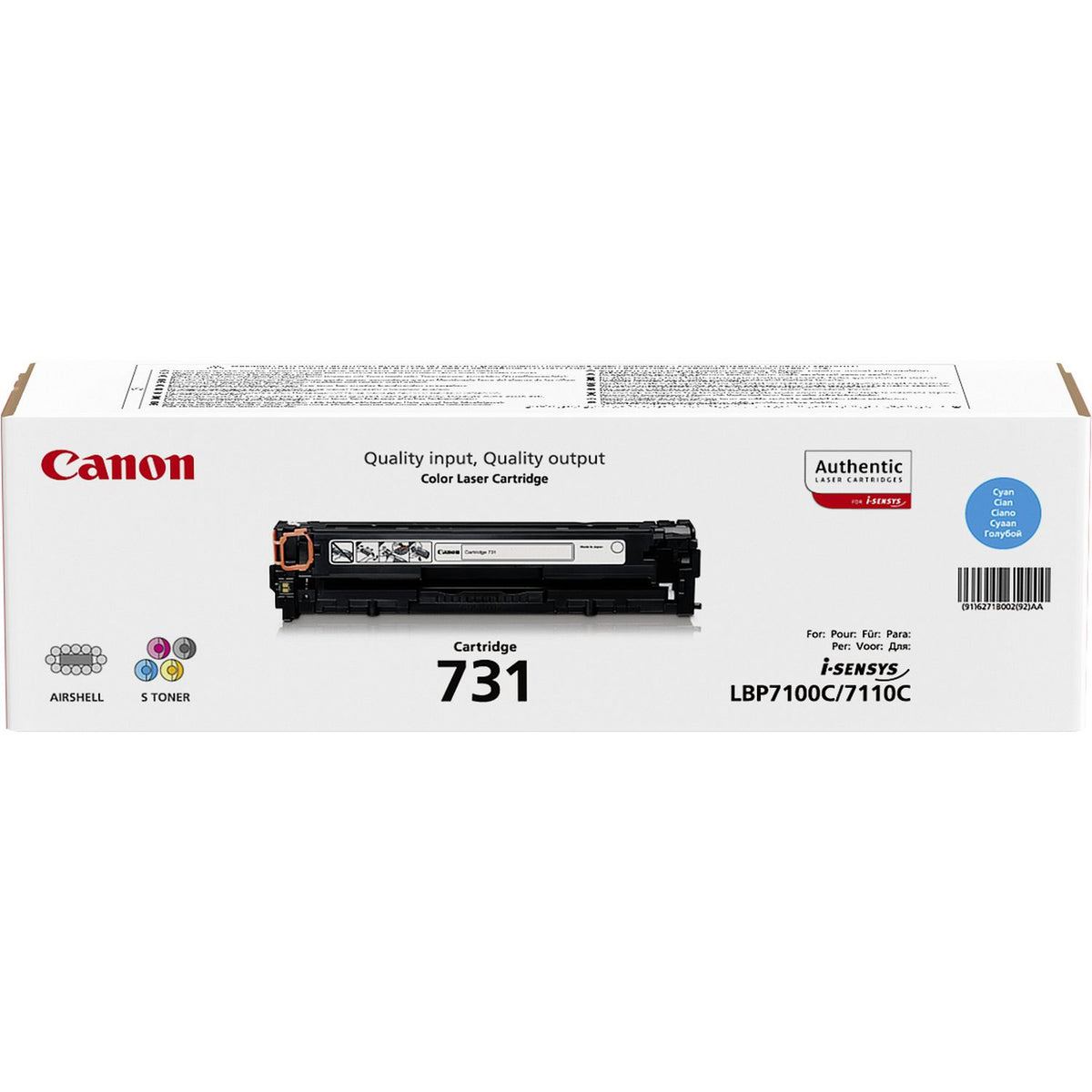Canon Toner 731 / 6271B002 Cyan Standard - imagem 5