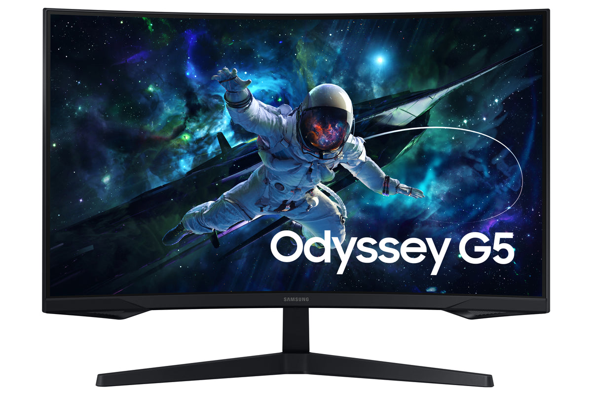 Samsung Gaming Monitor Odyssey G5 G55C - 80 cm (31.5“) - 2560 x 1440 WQHD Samsung S32CG554EU. Display diagonal: 81.3 cm (32"), Display resolution: 2560 x 1440 pixels, HD type: Wide Quad HD, Display technology: LED, Response time: 1 ms, Native aspect 
