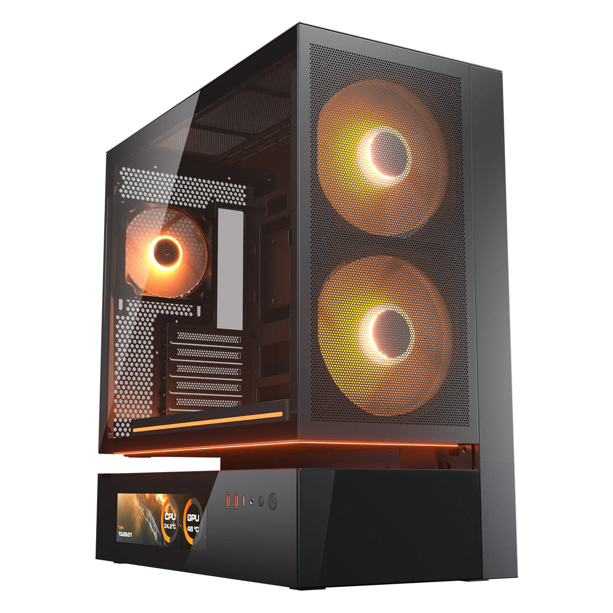 Caixa de Computador Cougar Caja Semitorre CFV235 Mesh Vision preto