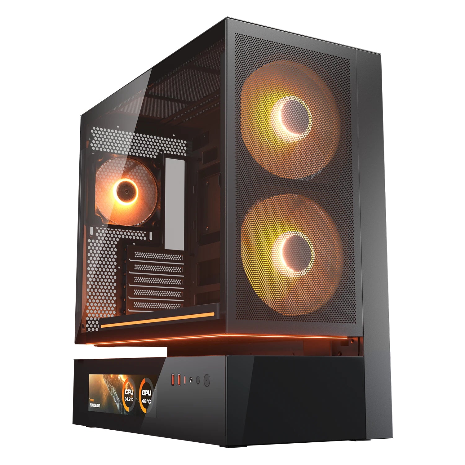 Caixa de Computador Cougar Caja Semitorre CFV235 Mesh Vision preto