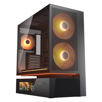 Caixa de Computador Cougar Caja Semitorre CFV235 Mesh Vision preto