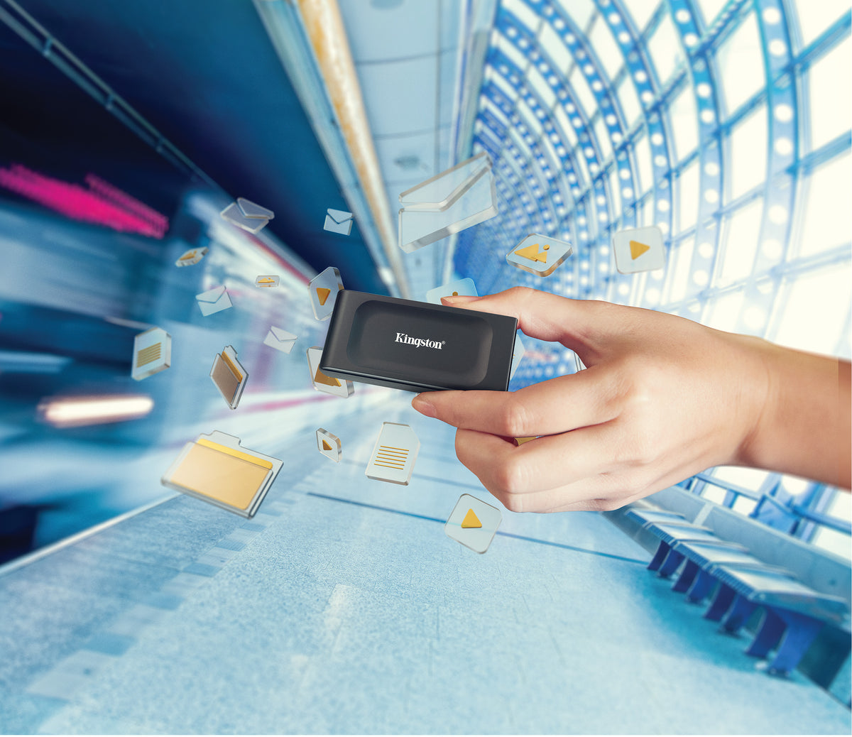 Disco SSD Kingston XS1000 portátil 1Tb USB 3.2 tipo-C - imagem 16