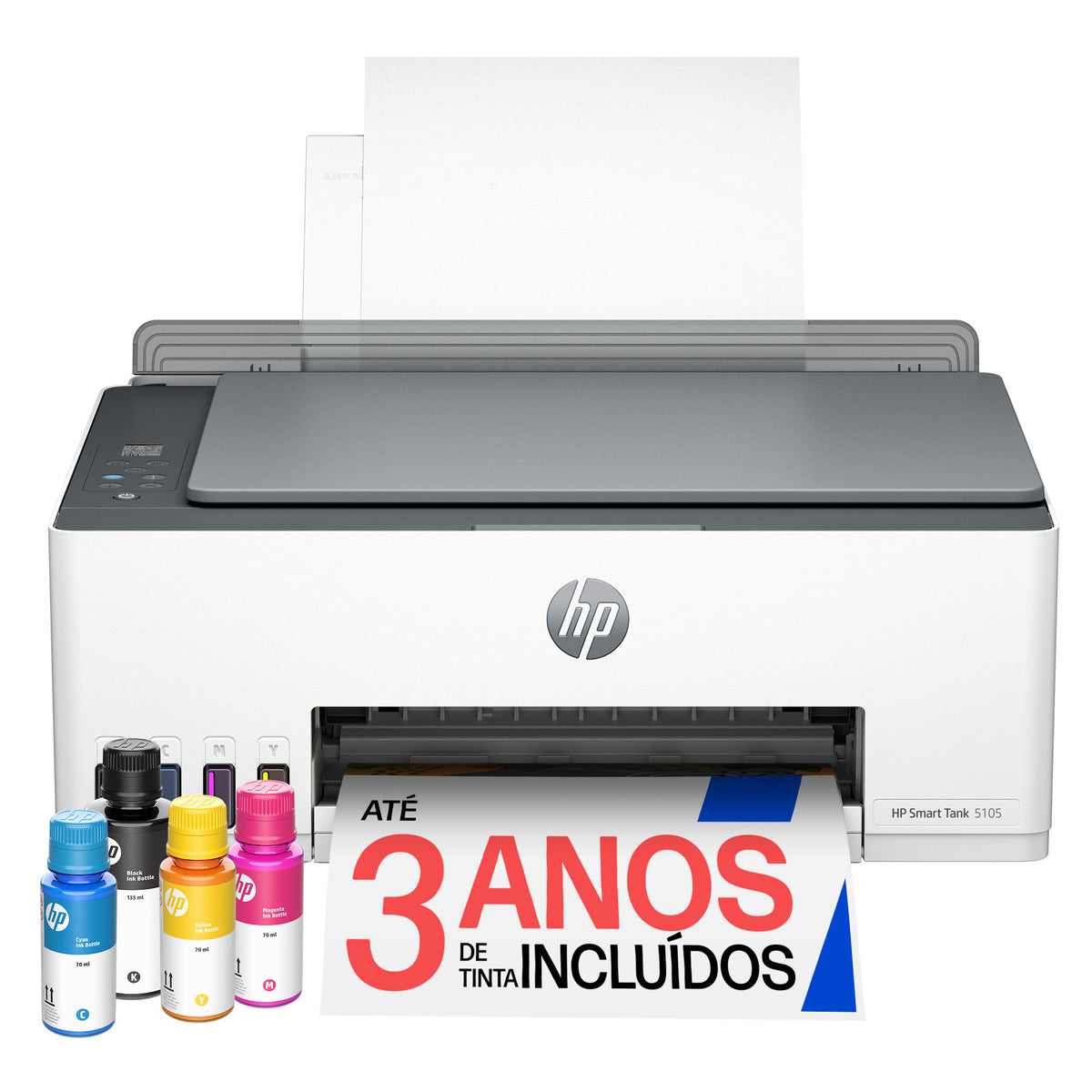 Impressora multifunções HP Multifunções Smart Tank 5105 Fax Móvel - imagem 15