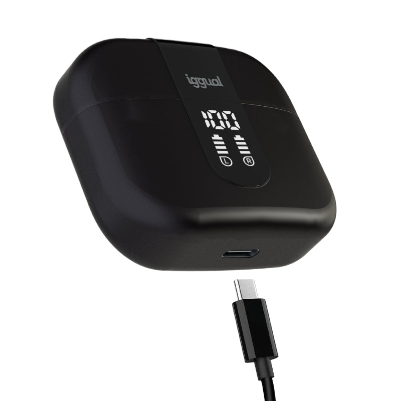 Auscultadores iggual auscultadores Sem Fios TWS Bluetooth negr - imagem 15