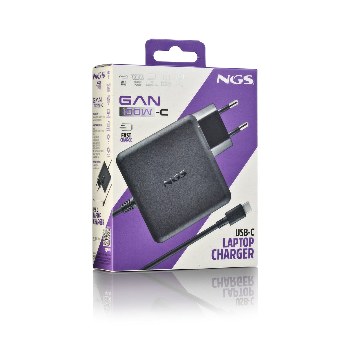 Carregador para Portátil NGS 100W Saída USB-C com CABLE - imagem 8