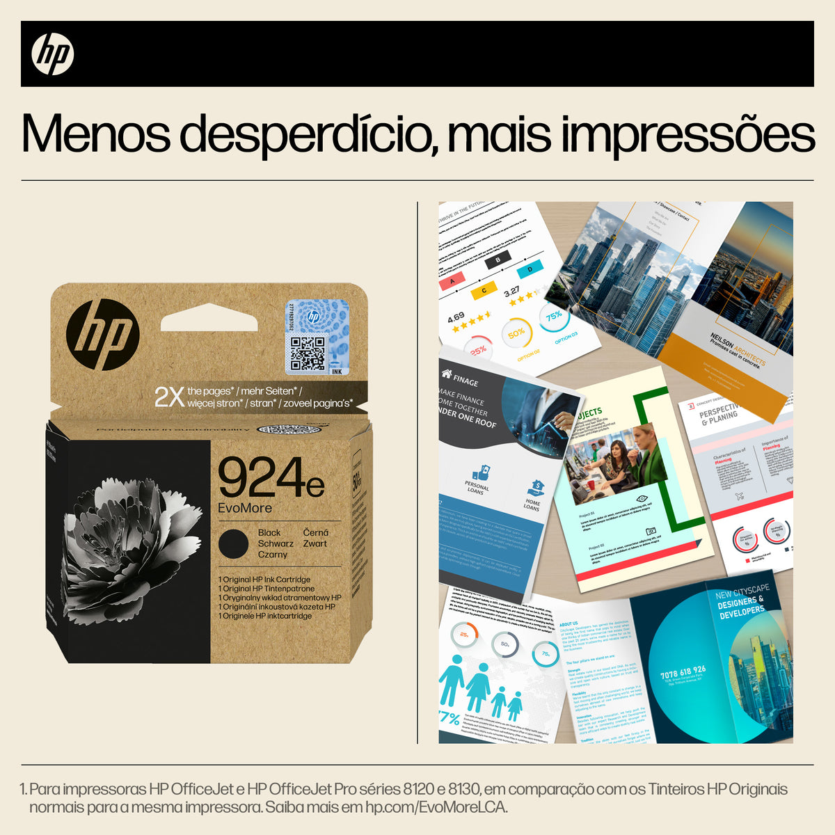 HP Ink 924E / 4K0V0NE preto XL - imagem 3