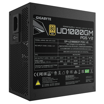 Fonte de Alimentação GIGABYTE UD1000GM PG5 V2 / GP-UD1000GM PG5 V2 preto - imagem 6