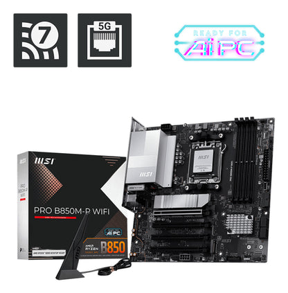 MSI Placa Base PRO B850M-P DDR5 WIFI AM5 - imagem 6