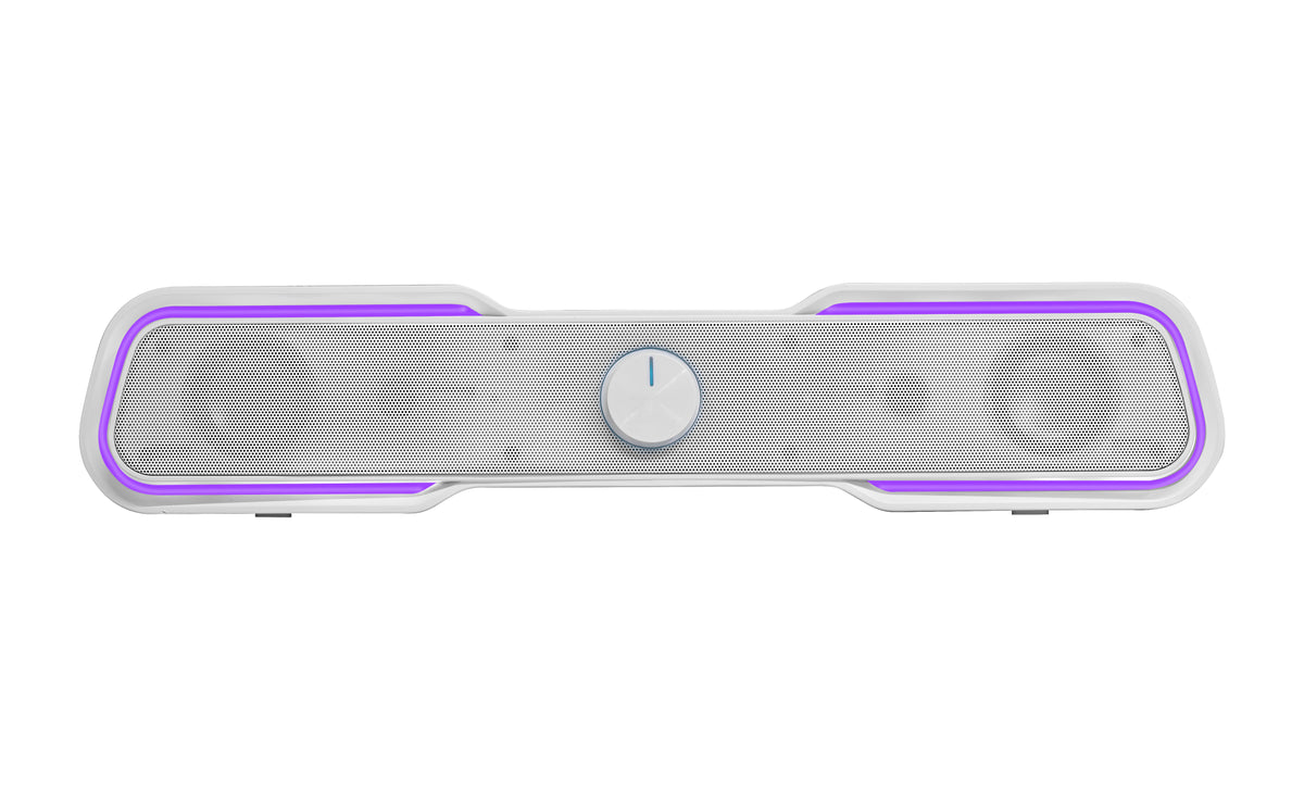 Coluna MARS de jogos Colunas MSBXW Usb jack bt 5.0 branco - imagem 6