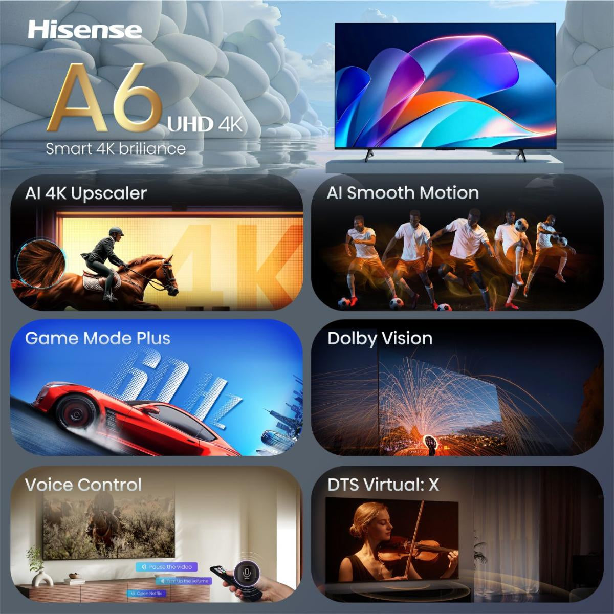Televisão Hisense 43A6S - Hisense